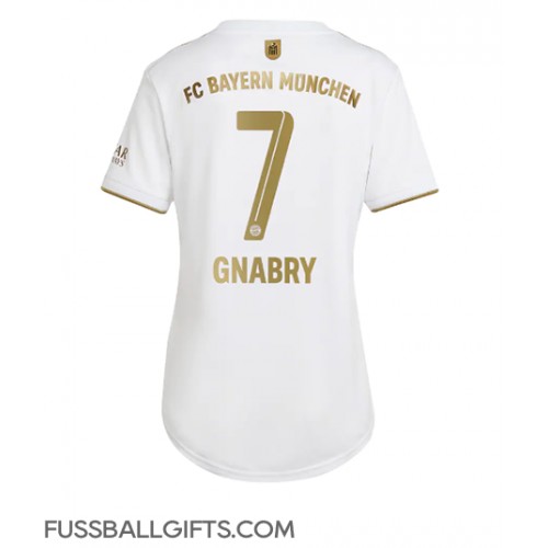 Bayern Munich Serge Gnabry #7 Fußballbekleidung Auswärtstrikot Damen 2022-23 Kurzarm